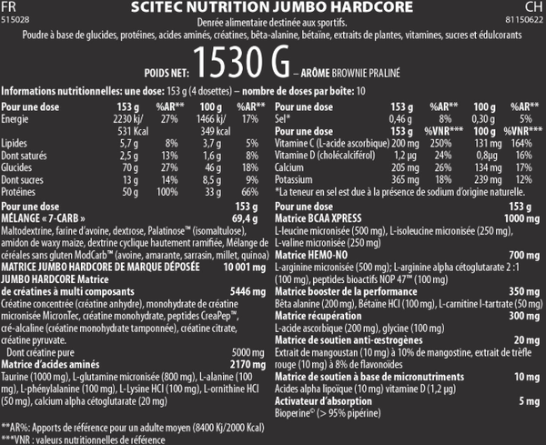 Jumbo Hardcore - Scitec Nutrition