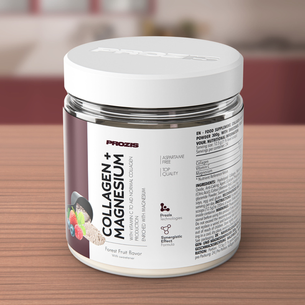 Collagène + magnésium fruits rouges - 300g - Prozis