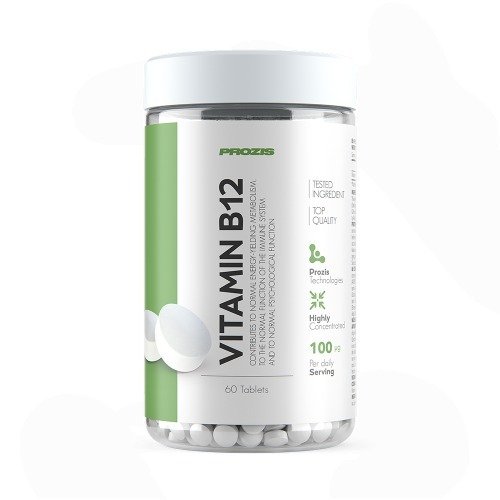 Vitamine B12 100 mcg - 60 comprimés  - Prozis