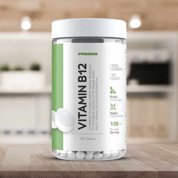 Vitamine B12 100 mcg - 60 comprimés  - Prozis