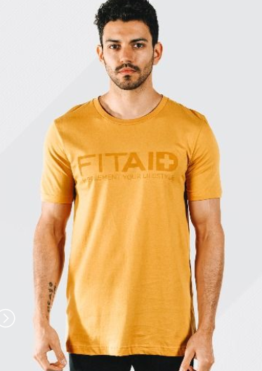 Tee shirt Yellow Mustard - FitAid