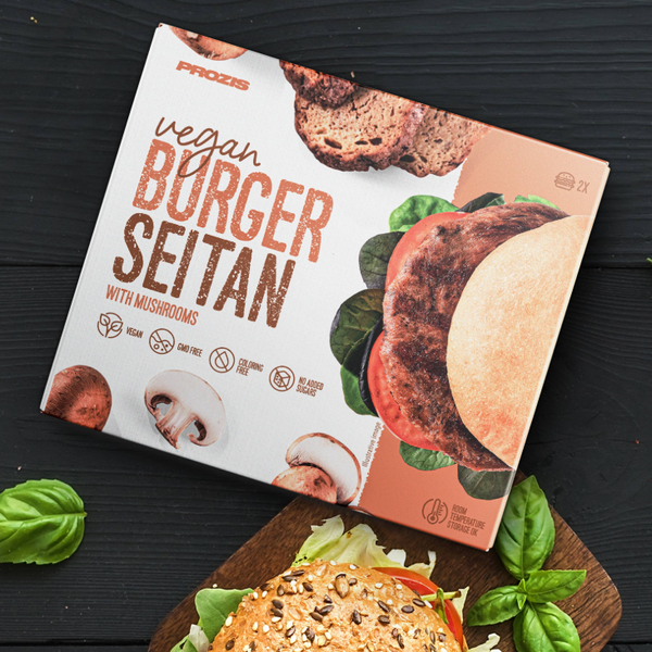 Burger végétal x2 - seitan et champignons