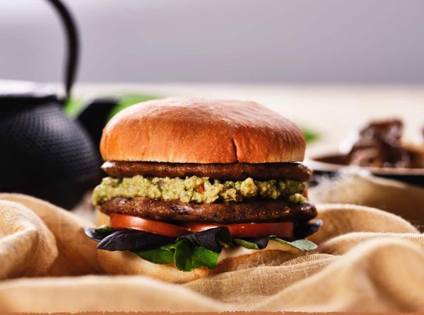 Burger végétal x2 - seitan et champignons