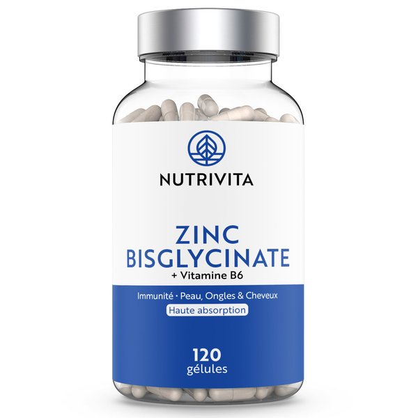 Zinc Bisglycinate 120 gélules - Novoma