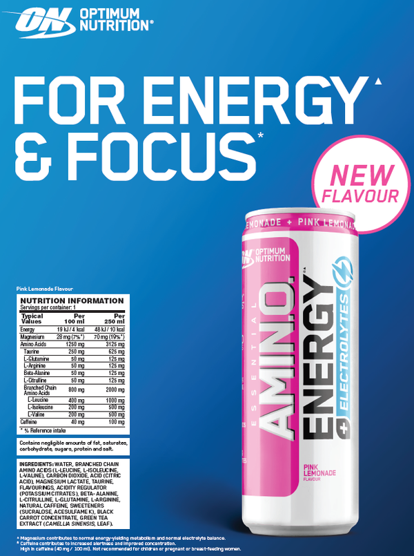 Boisson Amino Energy + électrolytes - Optimum Nutrition