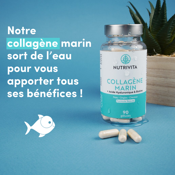 Collagène marin 90 gélules - Nutrivita / Novoma
