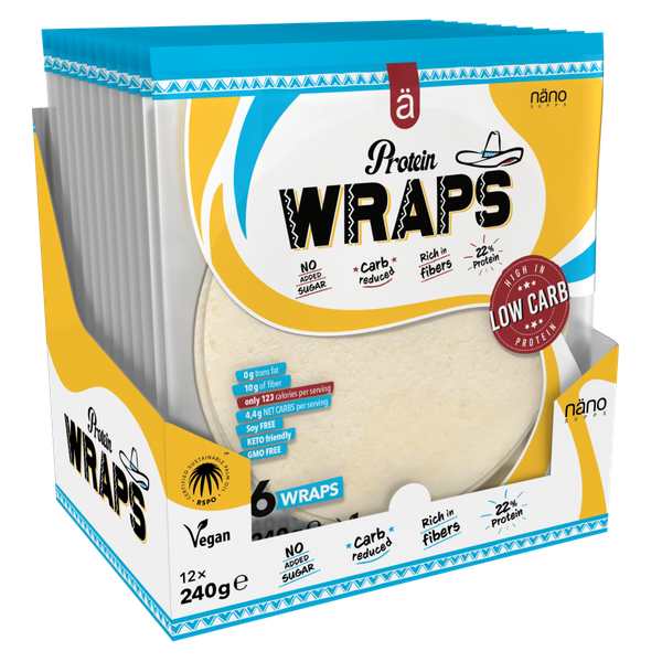 Wraps protéinés Vegan (6 wraps) - Nano