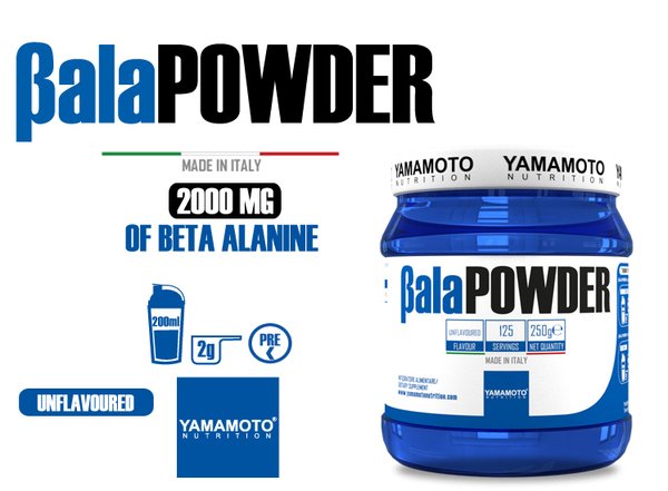 Béta alanine 250g " Bétaala Powder" - Yamamoto Nutrition