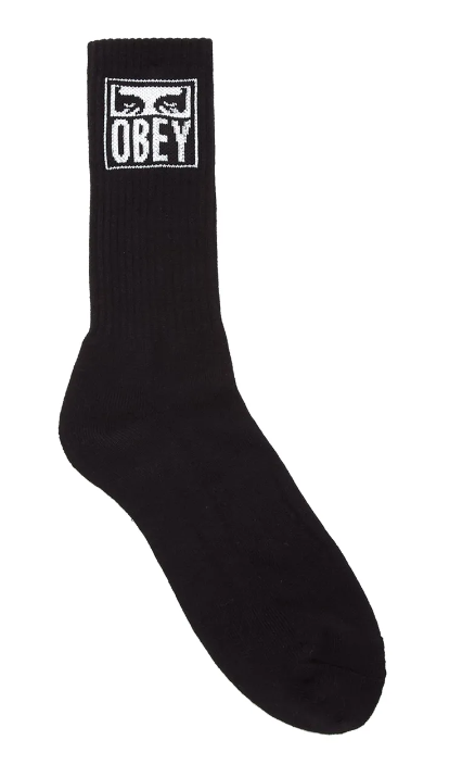 Chaussettes noires "OBEY EYES ICON SOCKS" - Obey