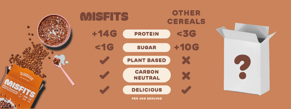 Cérales " plant powered protein cereal " 280g - Misfits