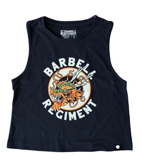 Crop Tank " Forged in the Flames " - Barbell Régiment