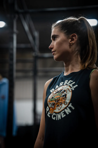Crop Tank " Forged in the Flames " - Barbell Régiment