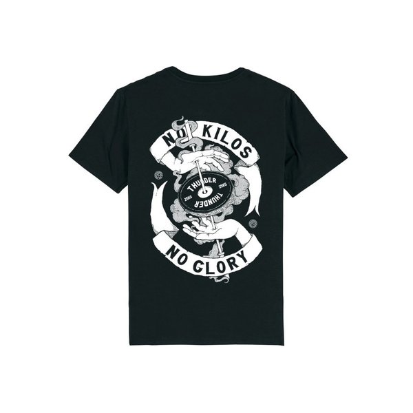 T-Shirt noir " NO KILOS NO GLORY " - Thundernoise