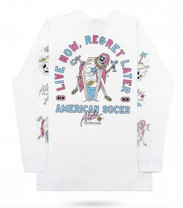 Tee Shirt Manches Longues - Live Now - American Socks