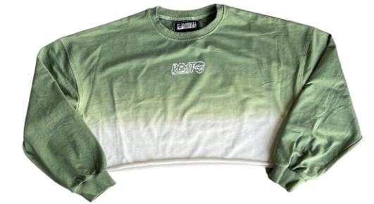 Crop sweatshirt - The Faded - Green