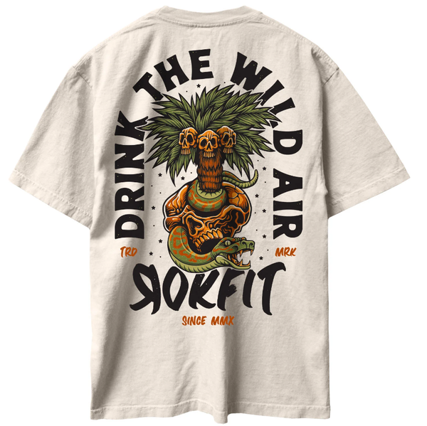T-Shirt OVERSIZE " DRINK THE WILD AIR " - Rokfit
