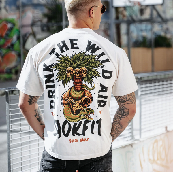 T-Shirt OVERSIZE " DRINK THE WILD AIR " - Rokfit