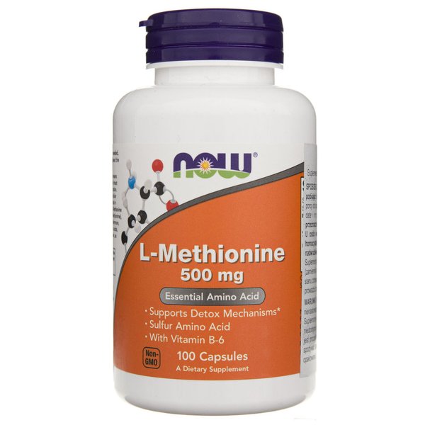L-Methionine 500mg - Now Foods